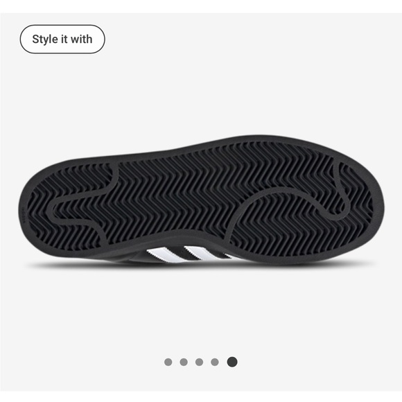 Adidas Superstar II Black White Casual Sneakers - Picture 5 of 5